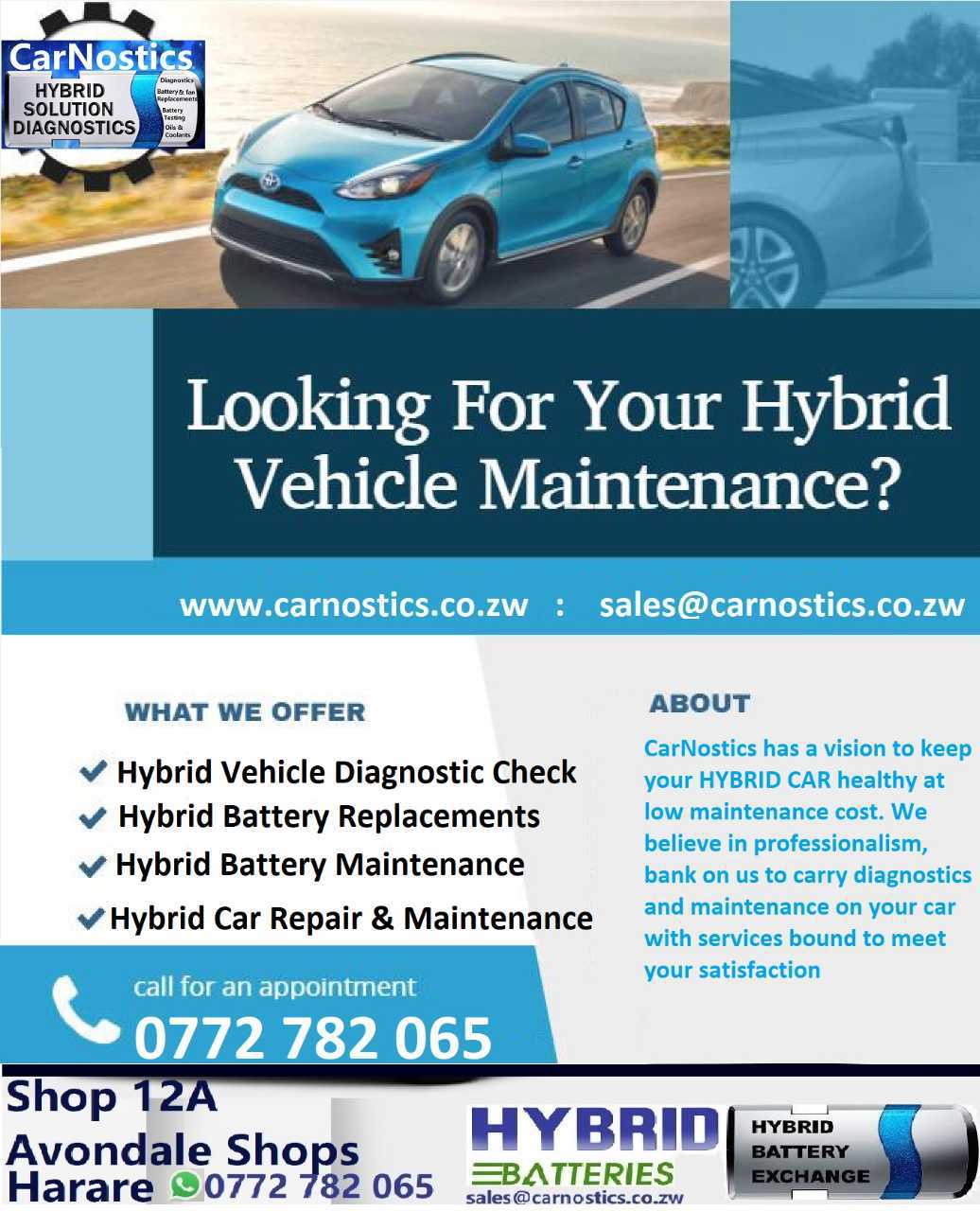 Hybrid Car Diagnostics and Servicing