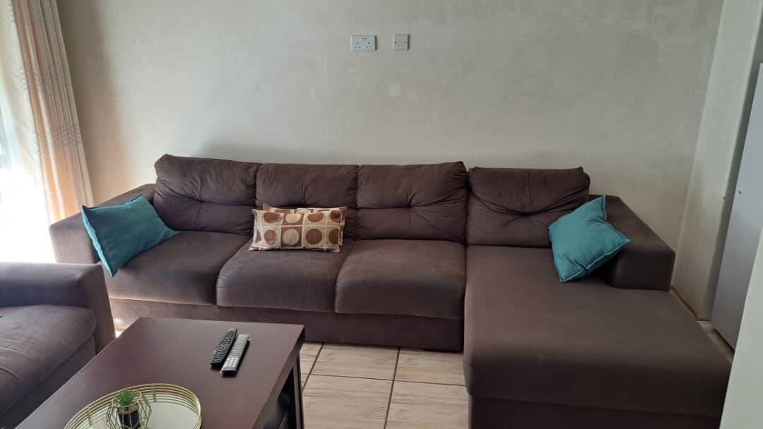 A picture of Carry 2 Piece Brown Lounge Suite L shaped Sofa 