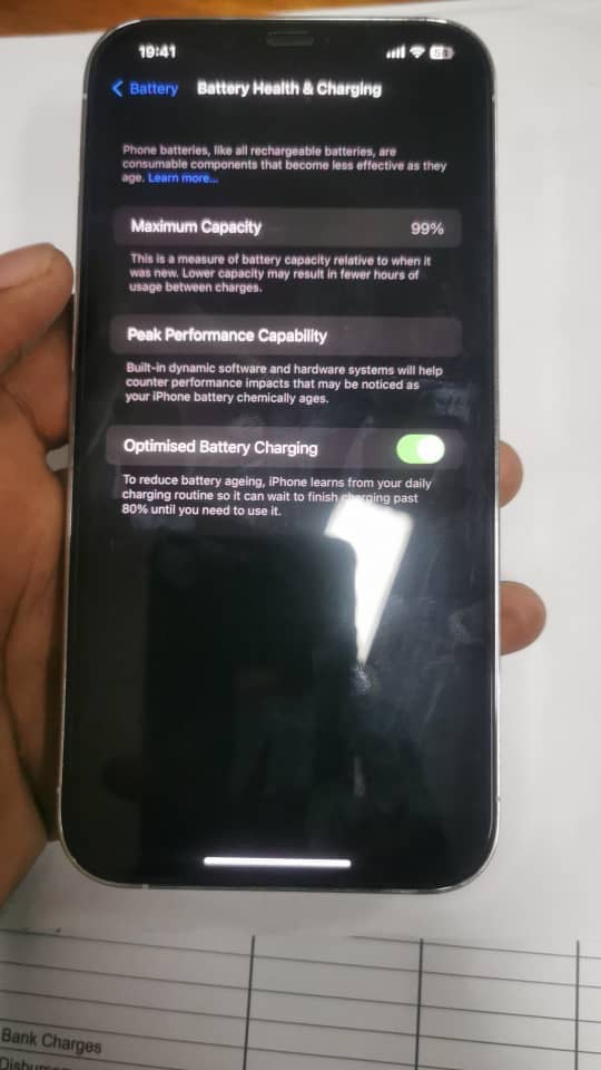 A picture of Iphone 12 Pro Max negotiable