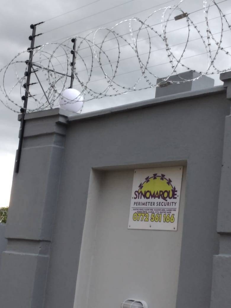 Razorwire and Electric Fence. 