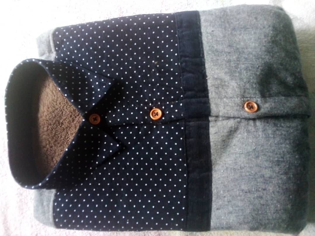 A picture of FOR SALE Warm Winter Cotton Shirts lines with flannel fleece velvet 