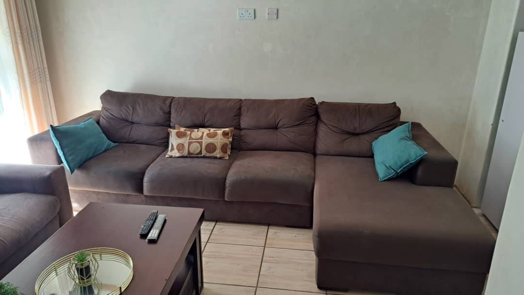 A picture of Carry 2 Piece Brown Lounge Suite L shaped Sofa 