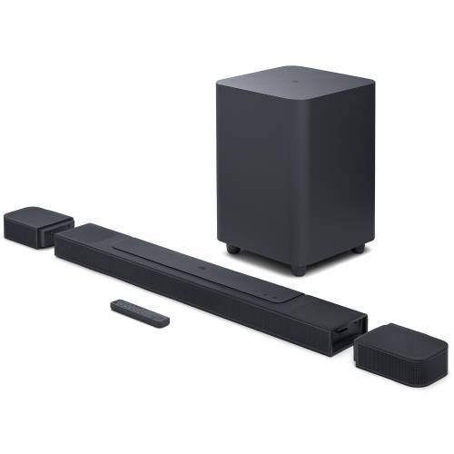 JBL BAR 1000 PRO 7.1.4-CHANNEL SOUNDBAR WITH DETACHABLE SURROUND SPEAKERS, MULTIBEAM DOLBY ATMOS, AND DTS:X