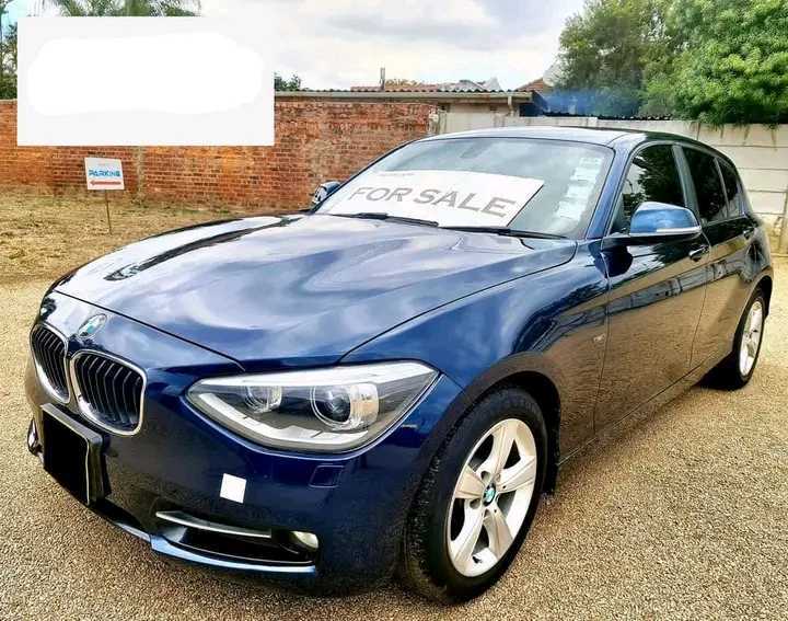 F20 BMW 116i twin power turbo 

$10000 Negotiable 

AFH Registered 
Mielage : 85000 kms (Genuine)
Transmission : 8 speed 
Various driving modes : eco-pro, comfort, sport and sport + 
Engine Size : 1.6 litre Twin power turbo
Interior : black cloth with red stitching 
Daytime driving lights 

Recently done: 
Front suspension - New wishbones
Rear, new brake discs, brake pads and sensors

No accident or Respray history 

Call or whatsapp me on 
0783666294