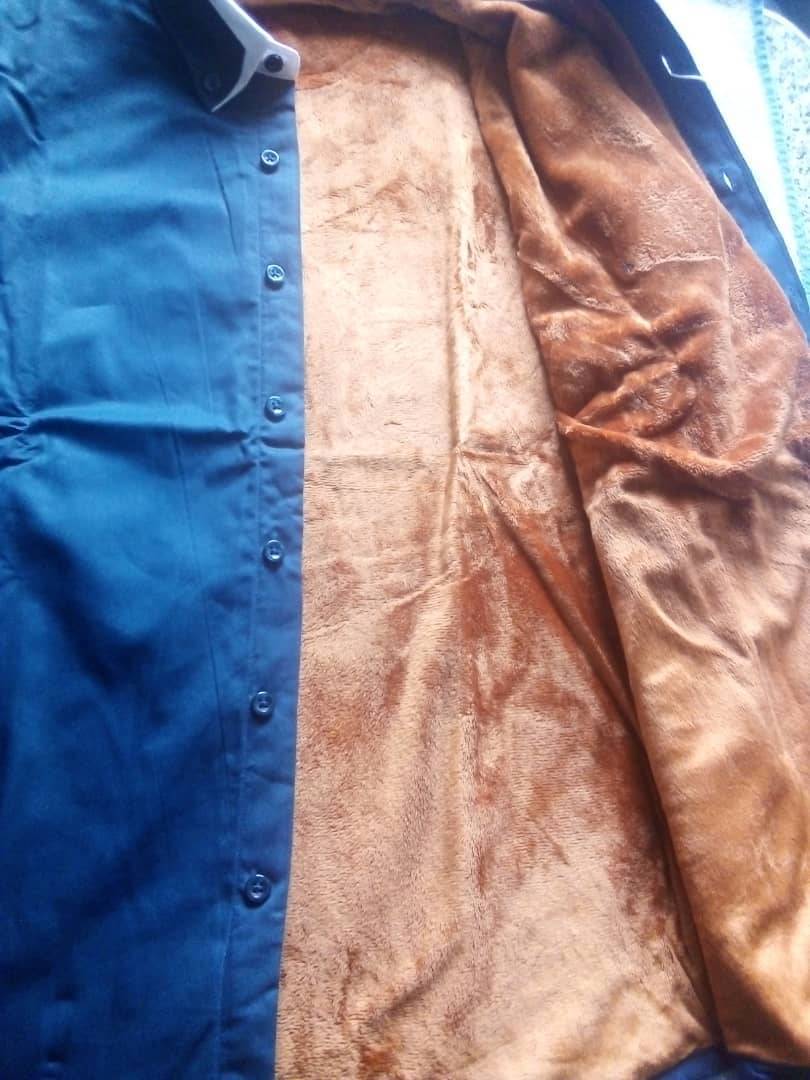 A picture of FOR SALE Warm Winter Cotton Shirts lines with flannel fleece velvet 