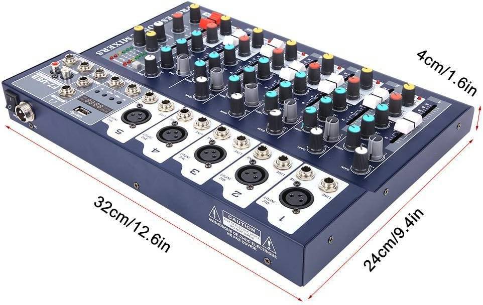 A picture of NEW BOXED 7 CHANNEL BLUETOOTH USB REVERB EFFECT LIVE MIXING