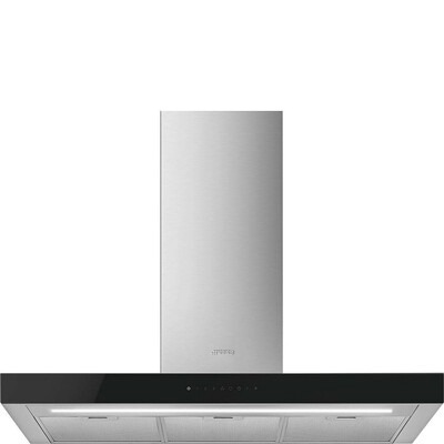 smeg KBTI9L4VN (Stainless steel & glass) 90 CM ISLAND EXTRACTOR
