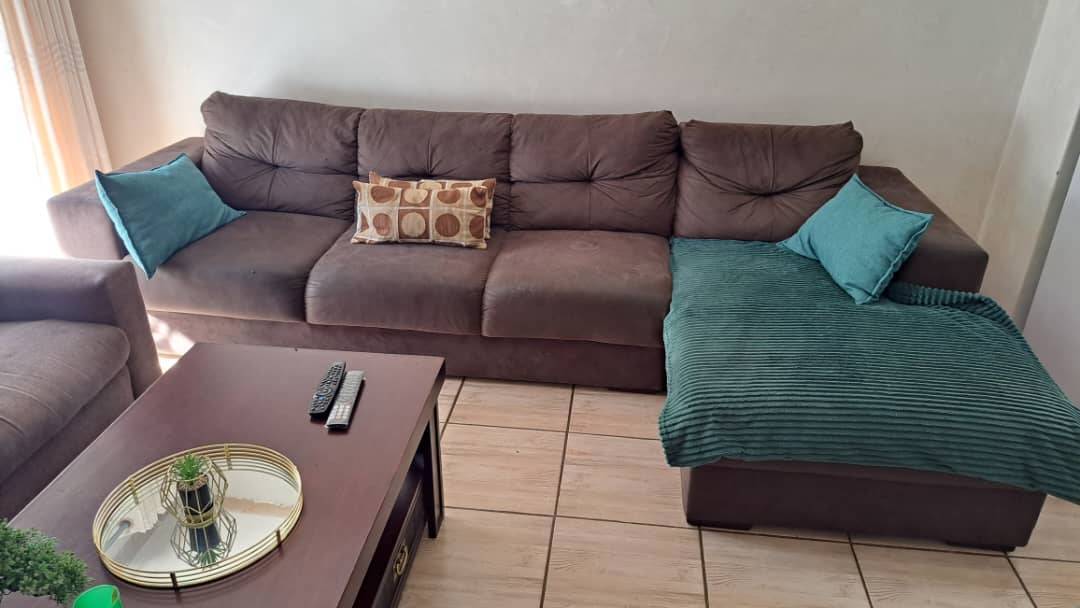 Carry 2 Piece Brown Lounge Suite(L shaped Sofa)